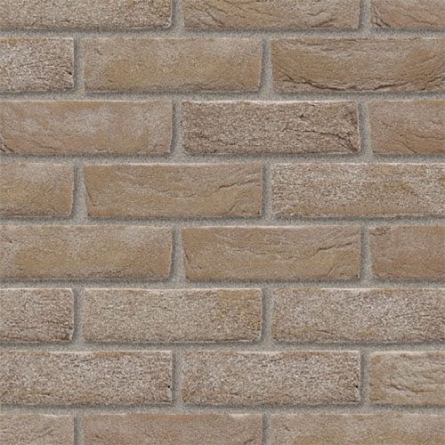 Close up of a wall of EcoBrick Langdale bricks