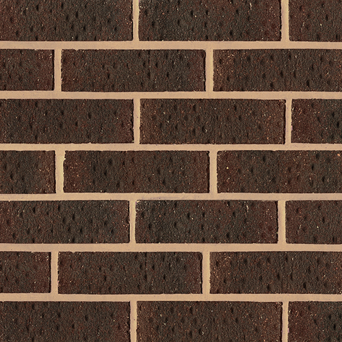 Close up of a wall of Brown Brindle bricks