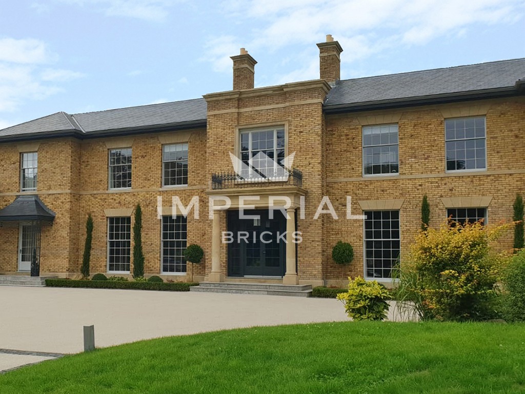 An exterior of a house built using Conservation Yellow Stock bricks