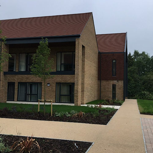 A residential property built using Brookhurst Yellow Multi bricks
