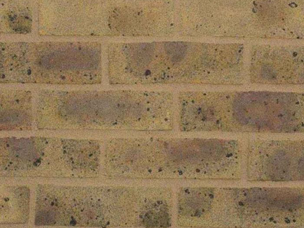 Close up of a wall of Hampstead Yellow bricks