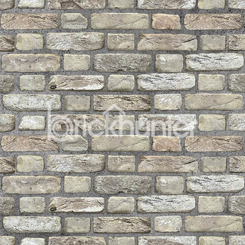 A wall of St Ives Cream Rustica bricks