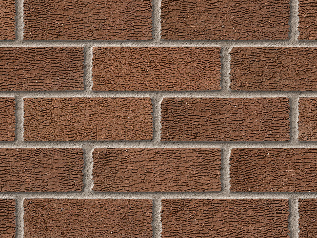 Close up of a wall of Aldridge Multi Rustic 73mm bricks