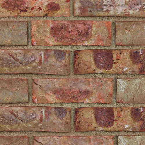 Close up of a wall of Marlborough Mellow bricks