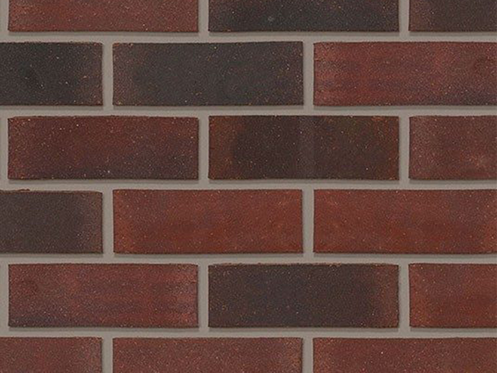 Close up of a wall of Old Weatherfield Blend bricks