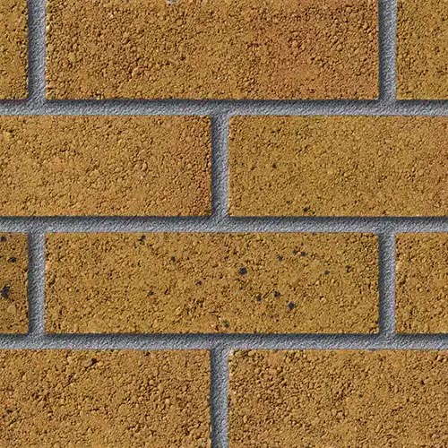 Close up of a wall of Kenfig Sunrise bricks