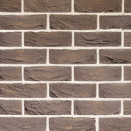 Close up of a wall of Graphite bricks