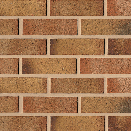 Close up of a wall of Flamborough Gold bricks