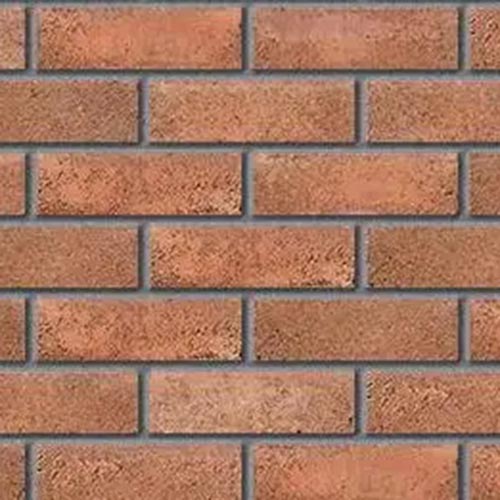 Close up of a wall of Redbridge Stock bricks