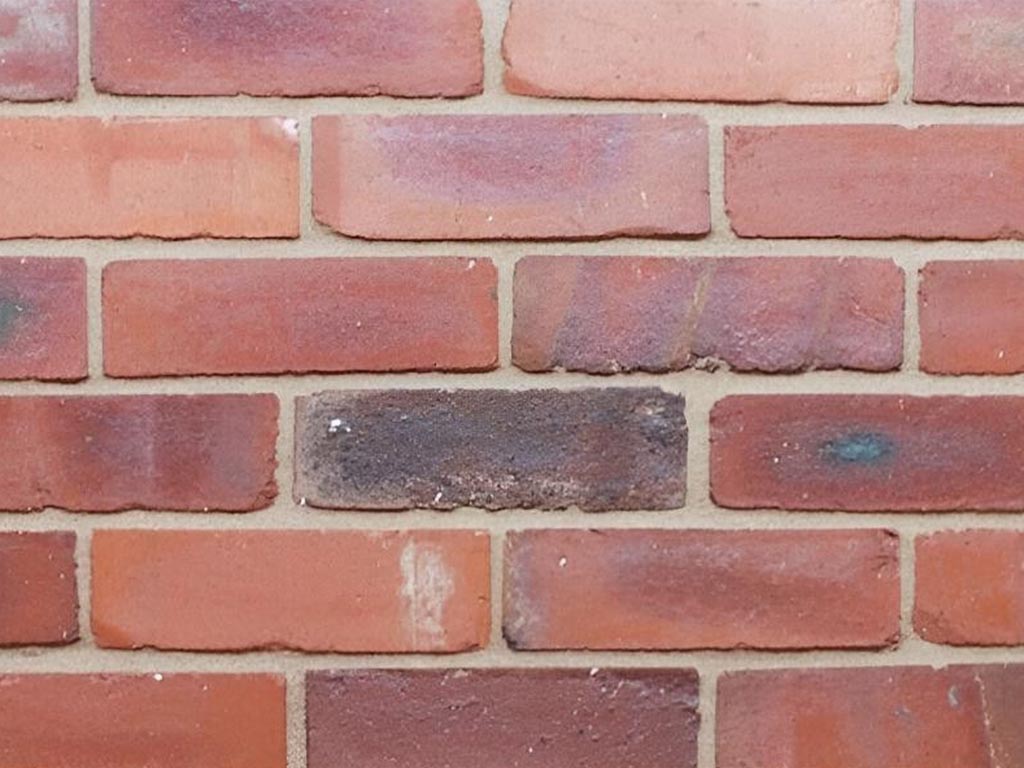 CLose up of a wall of Edwardian Old Terrace bricks