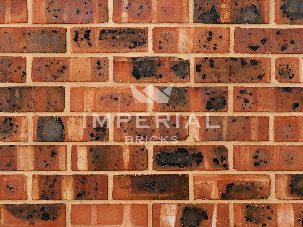 Close up of a wall of Original Giscol Common bricks