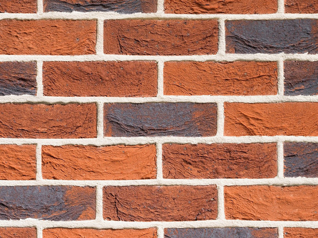 Close up of a wall of Nelissen Autrique bricks