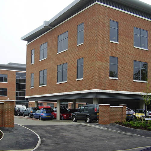 A commercial property built using Hanchurch Mix bricks