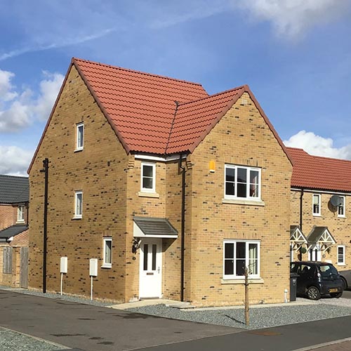 A residential property built using Kensington Stock bricks