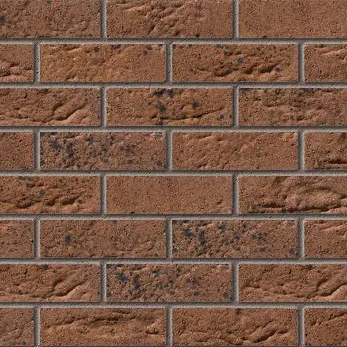 Close up of a wall of Payton Heath bricks