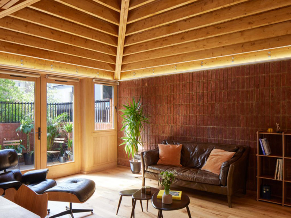 A Dark Multi Handmade interior feature wall