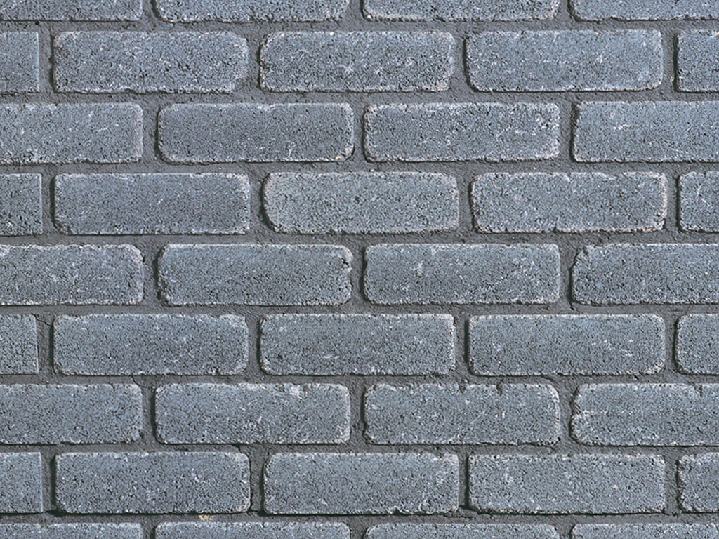 Close up of a wall of Lansdowne Charcoal bricks